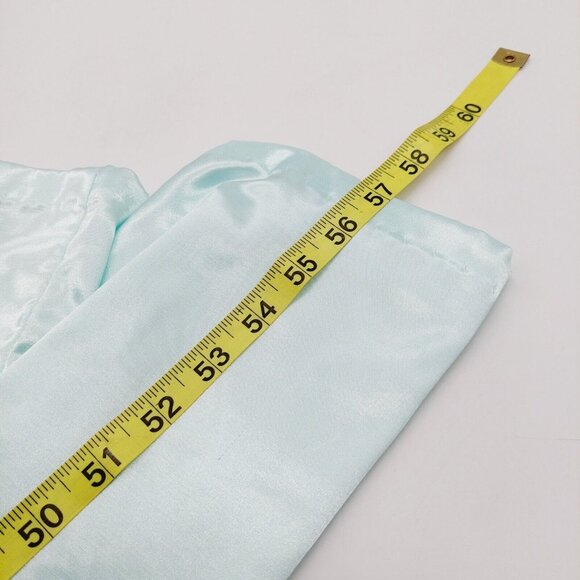 Raymodes Womens Size Medium Green Mint Lace Trim Long Nightgown - Picture 2 of 11